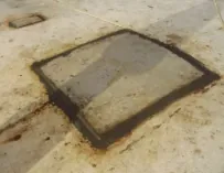 Fundo de tanque · chapa — depois
